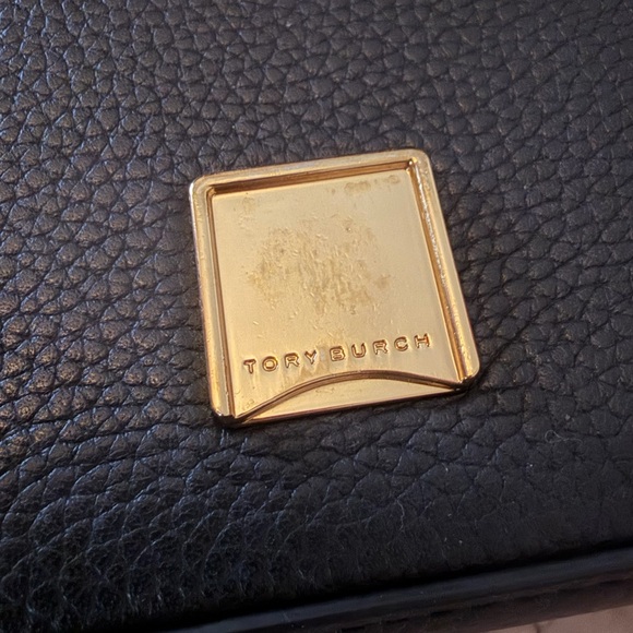 Tory Burch Limited Edition Top Handle Mini Bag Black Gold Crossbody - Picture 9 of 15